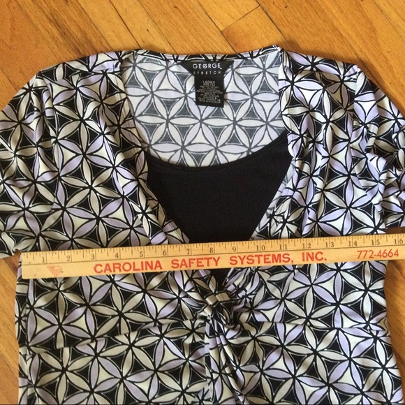 ❤️3/$15❤️ George Stretch Career Blouse - Picture 5 of 8